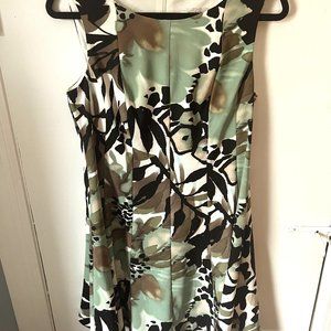 Dress Barn Abstract Animal Print Dress, size 10P